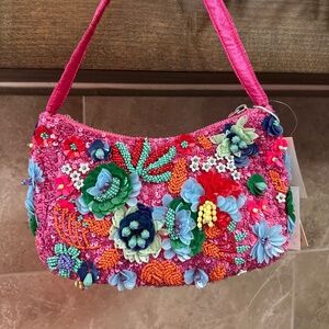 VIRAL TJ MAXX BEADED BAG FROM INDIA- PINK (HARD TO FIND)